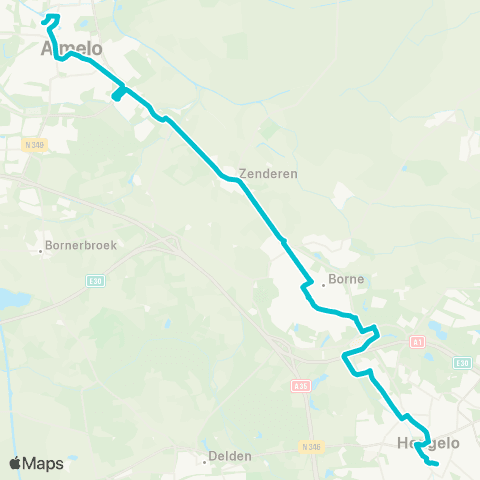 RRReis Vorden - Doetinchem map