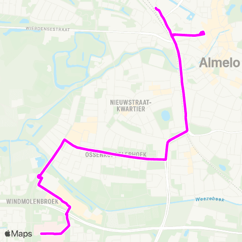 RRReis Almelo Station - Ziekenhuis map