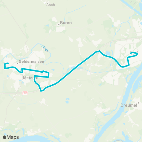 RRReis Tiel - Geldermalsen map
