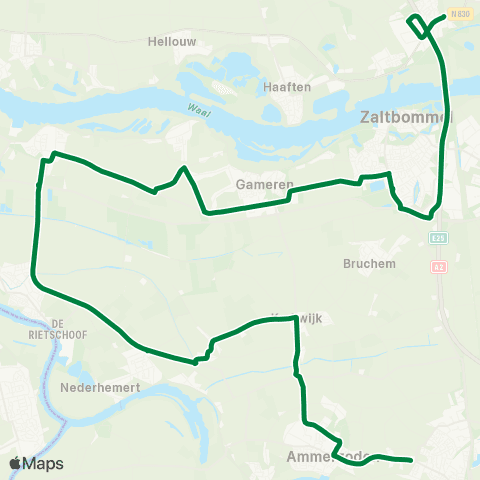 RRReis Hedel - Gorinchem map