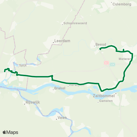 RRReis Enspijk via Geldermalsen - Gorinchem map