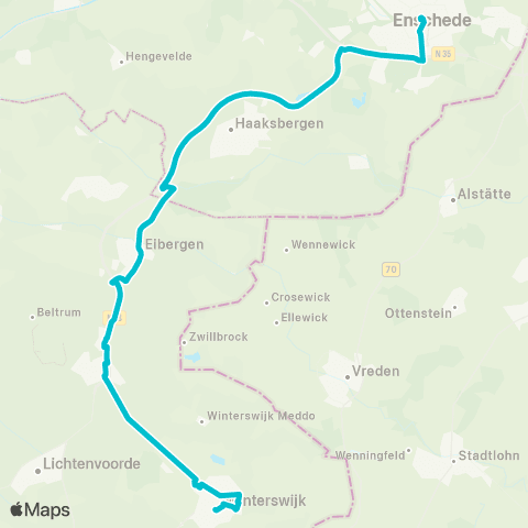 RRReis Enschede - Winterswijk map