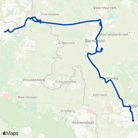 RRReis TVV Lijn 834 Amersfoort - Ede-W. map