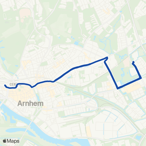RRReis Arnhem CS - Elsweide / HAN map