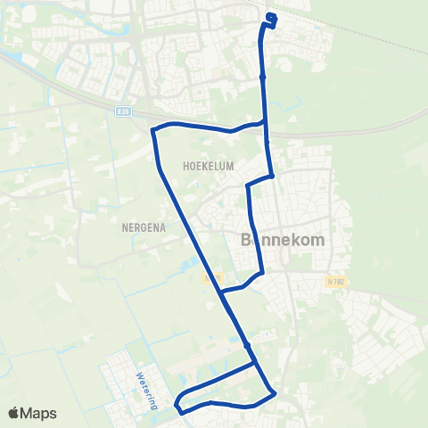 RRReis Ede - Wageningen Campus map
