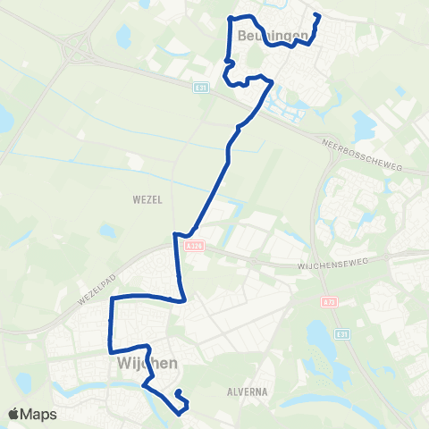 RRReis Wijchen - Beuningen map