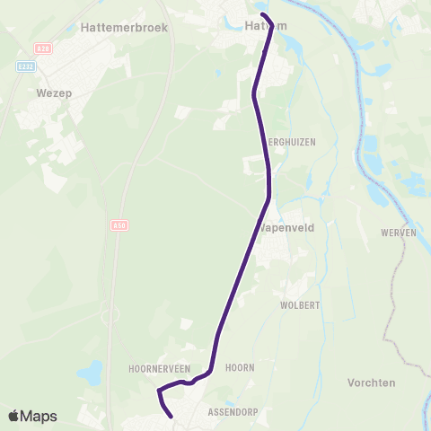 RRReis Heerde - Hattem map