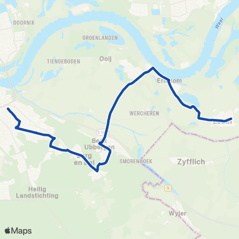 RRReis Leuth - Prins Hendrikstraat map
