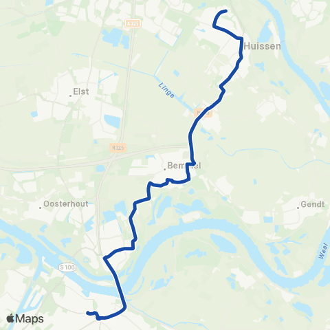 RRReis CS - Doornik - Huissen map