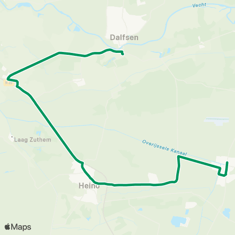 RRReis Lemelerveld - Dalfsen map