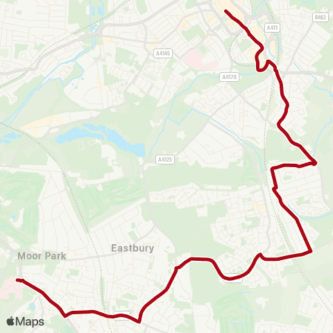 Red Rose Travel Mount Vernon Hospital - High Street map