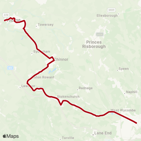Red Rose Travel High Wycombe Busstn - Town Hall map