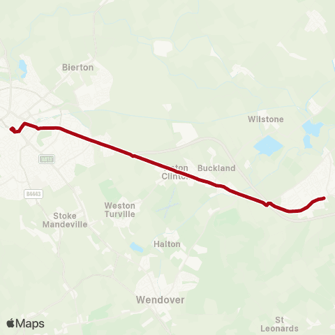 Red Rose Travel Aylesbury Bus Station - Church Square map