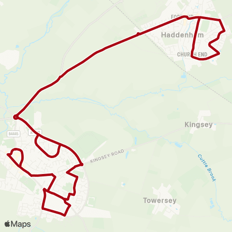 Red Rose Travel Town Hall - Town Hall map