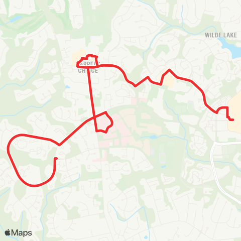 RTA of Central Maryland Harper's Choice / Clary's Forest map