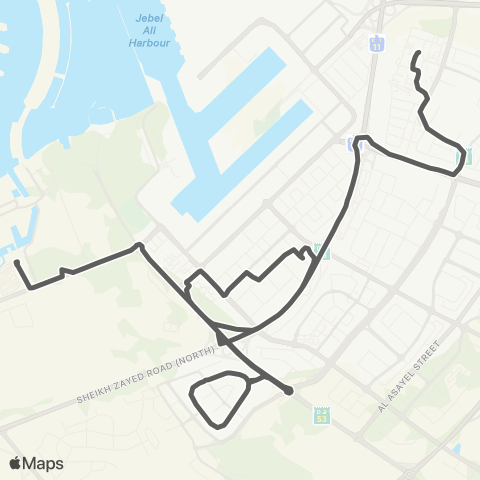 RTA Jebel Ali Waterfront, Veneto - Parco Hypermarket map