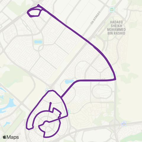 RTA MOE MS - Jumeirah Village Circle map