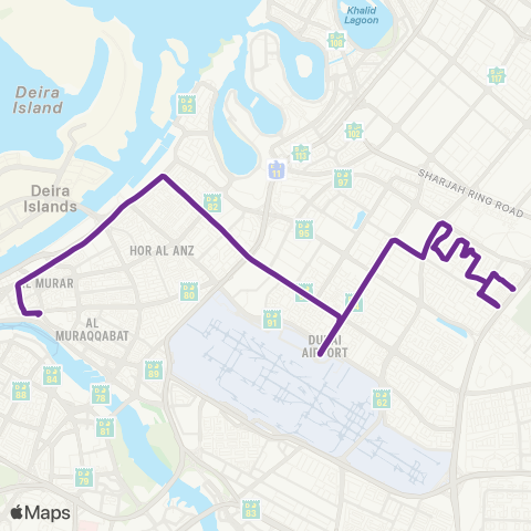 RTA Baniyas Square MS - Muhaisnah 4, Wasl Oasis 2 map