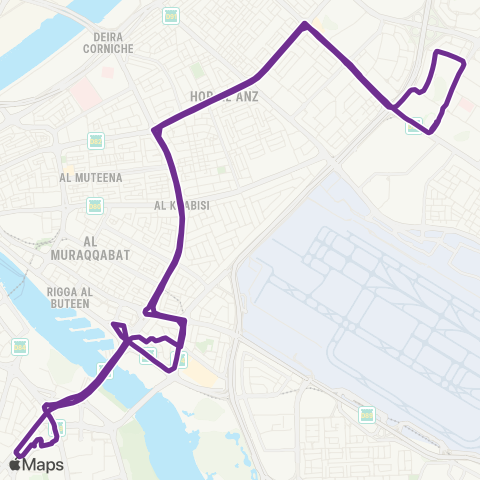 RTA Oud Metha Bus Station - Al Nahda 1 map