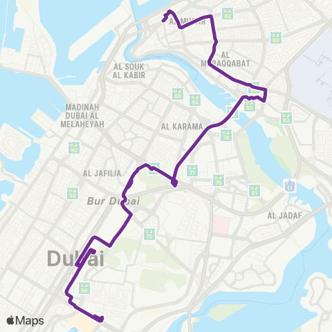 RTA Gold Souq Bus Station - Dubai Mall map