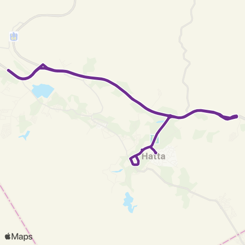 RTA Hatta - Hop On Hop Off map