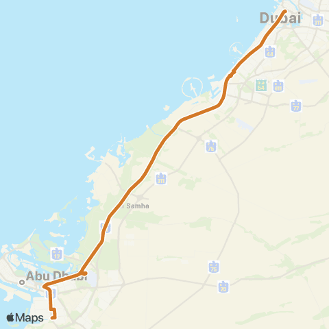 RTA Al Jafiliya Bus Sta - Mussafa Shabia Bus Sta map