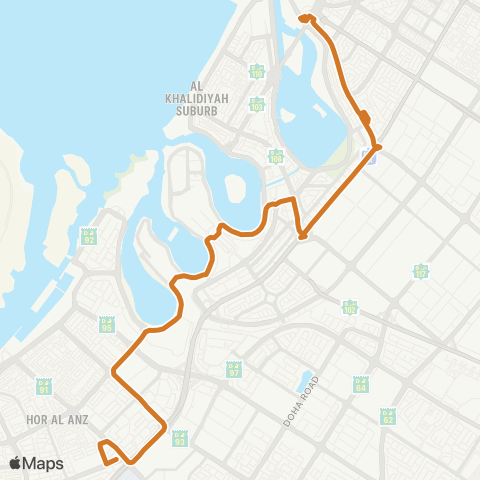 RTA Abu Hail MS - Al Jubail Bus Station map