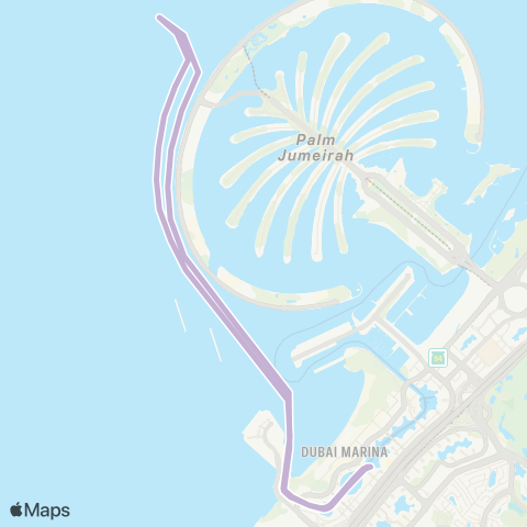 RTA Dubai Marina Mall MTS - Dubai Marina Mall MTS map