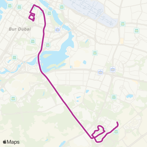 RTA Al Karama Bus Station - Silicon Oasis map