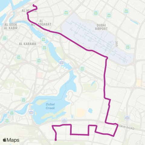 RTA Al Baraha Bus Station - Ras Al Khor map