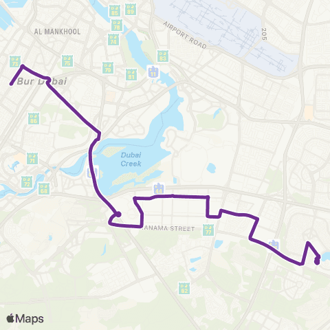 RTA Al Satwa Bus Sta - International City map