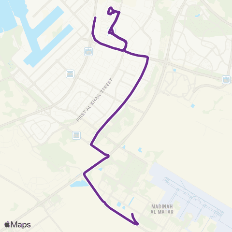 RTA Danube Metro Sta - Dwc, Staff Village map