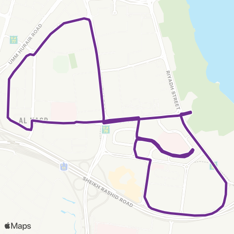 RTA Oud Metha MS - Wafi Residences map