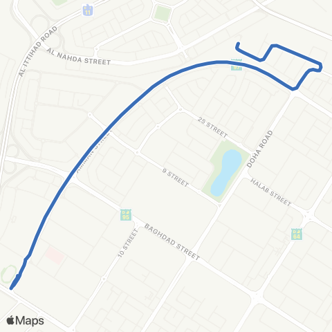 RTA Stadium Bus Sta - Qusais Ind'L Area 3 map