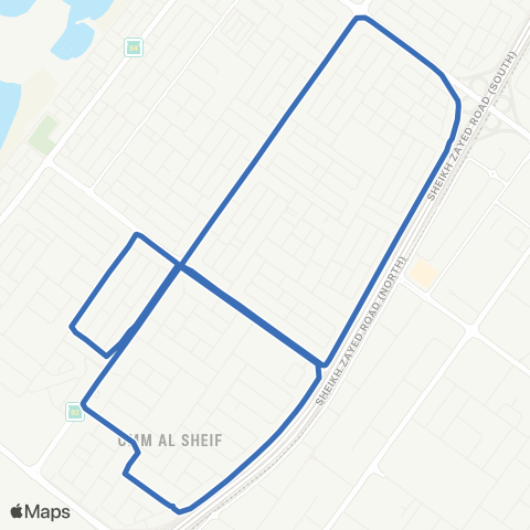 RTA Equiti MS - Al Wasl map