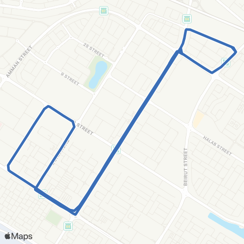 RTA Al Qusais Ind'L Area Terminus 1 - Al Nahda MS map