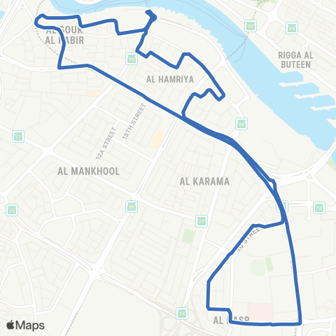 RTA Oud Metha Bus Station - Dubai Museum map
