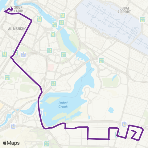 RTA Al Ghubaiba Bus Sta - Ras Al Khor Samari Residence map