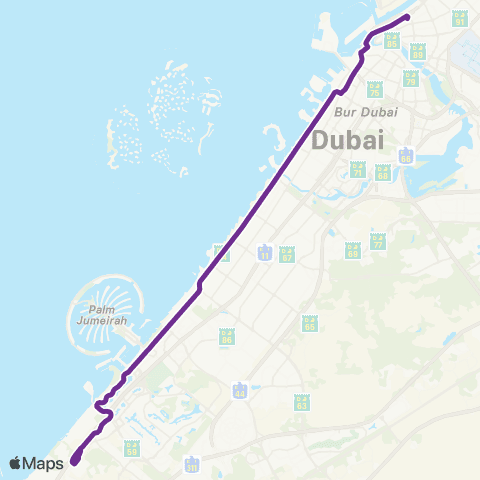 RTA Al Baraha Bus Station - Ibn Battuta MS map