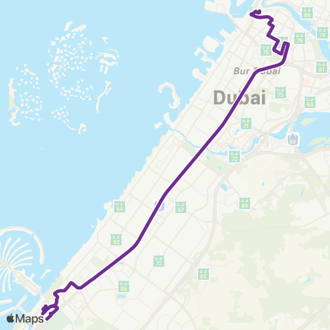RTA Al Ghubaiba Bus Sta - Al Fardan Exchange MS map