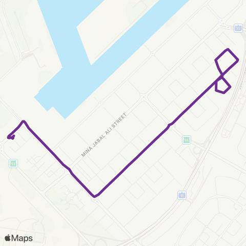 RTA Jebel Ali Bus Station - Life Pharmacy MS map