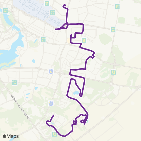 RTA Silicon Oasis - Etisalat MS map