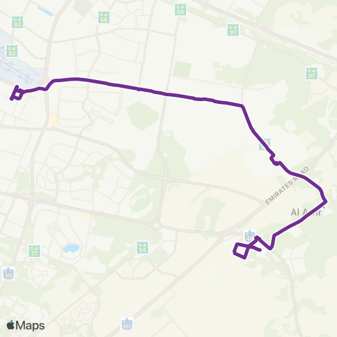 RTA Al Rashidiya Bus Sta - Al Awir Immigration map