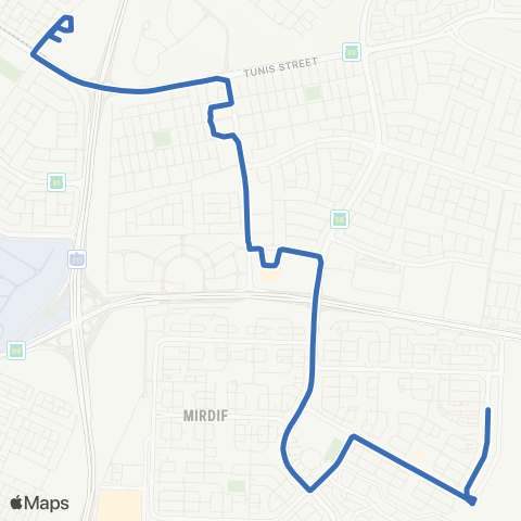 RTA Etisalat Bus Station - Mirdiff map