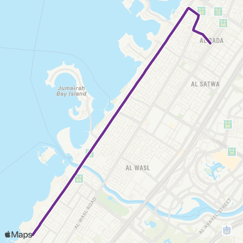 RTA Jumeirah 3 - Al Satwa Bus Station map