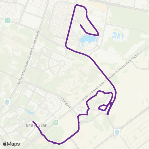 RTA International City - Silicon Oasis Lake map