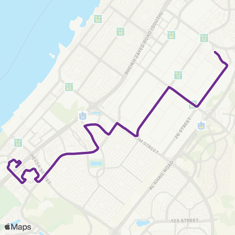 RTA Al Quoz, Al Khail Gate - Dubai Internet City MS map