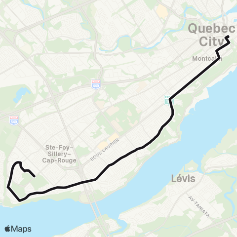 RTC - Pointe-de-Sainte-Foy map