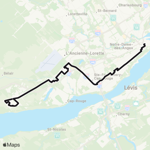 RTC - Saint-Augustin map