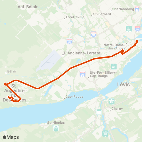RTC Terminus Gare-du-Palais - Saint-Augustin map